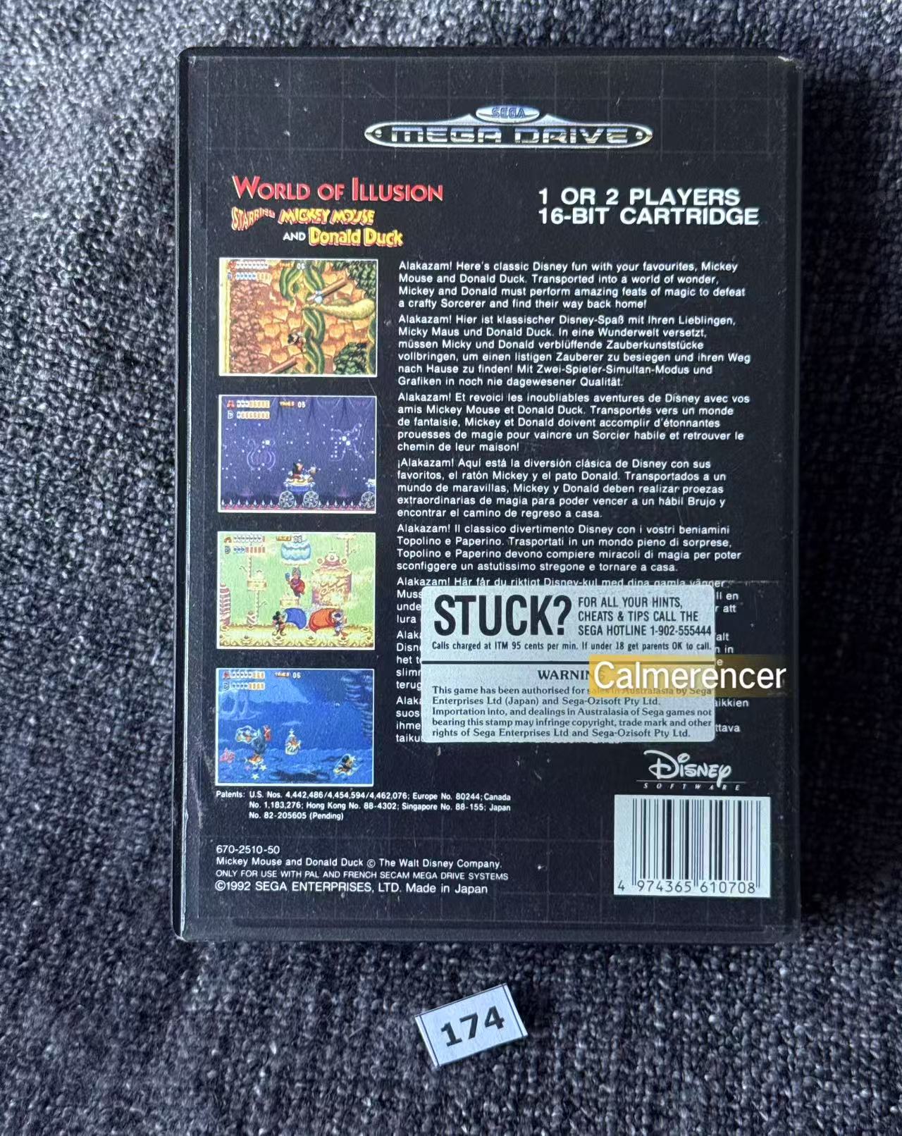 World Of Illusion Starring Mickey Mouse And Donald Duck - No manual - Game - Sega Mega Drive