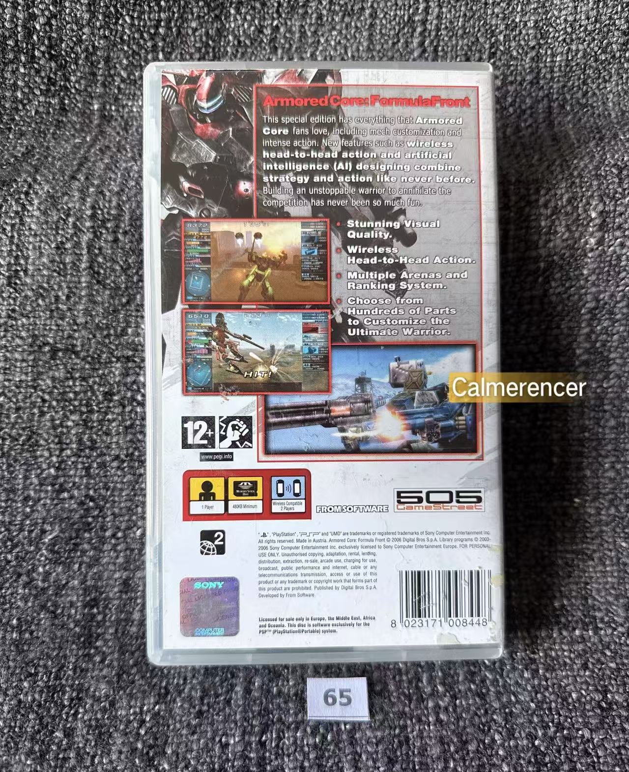 Armored Core Formula Front Extreme Battle  PSP Game - PlayStation Portable