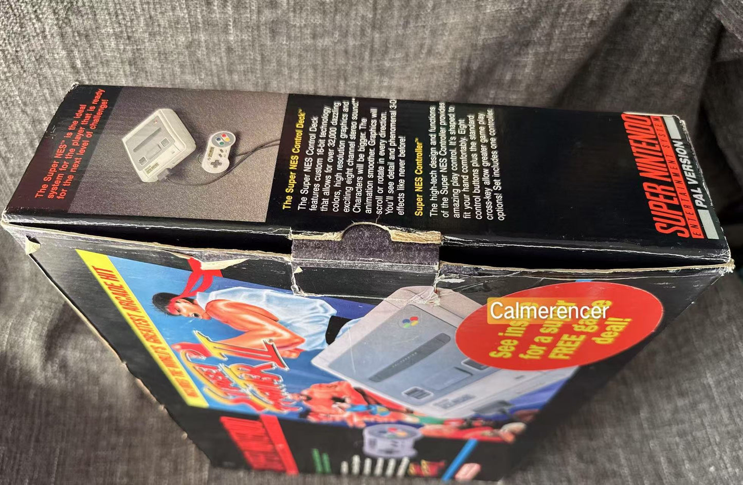 Super Nintendo Street Fighter II Console Bundle (Snes) Pal Version