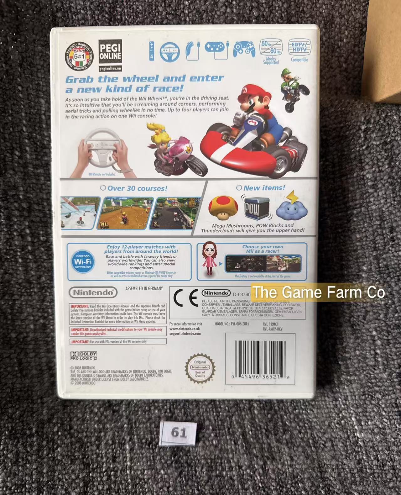 Mario Kart Game & Wheel bundle boxed - Nintendo Wii - Pal Version