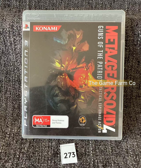 Metal Gear Solid 4 Guns Of The Patriots Game - PS3 - Sony Playstation 3