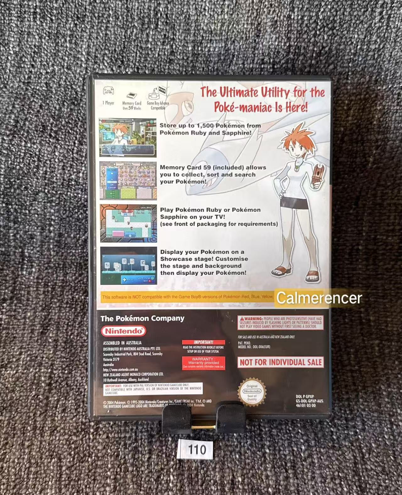 Pokemon Box Ruby & Sapphire Game - Nintendo Gamecube - Pal Version