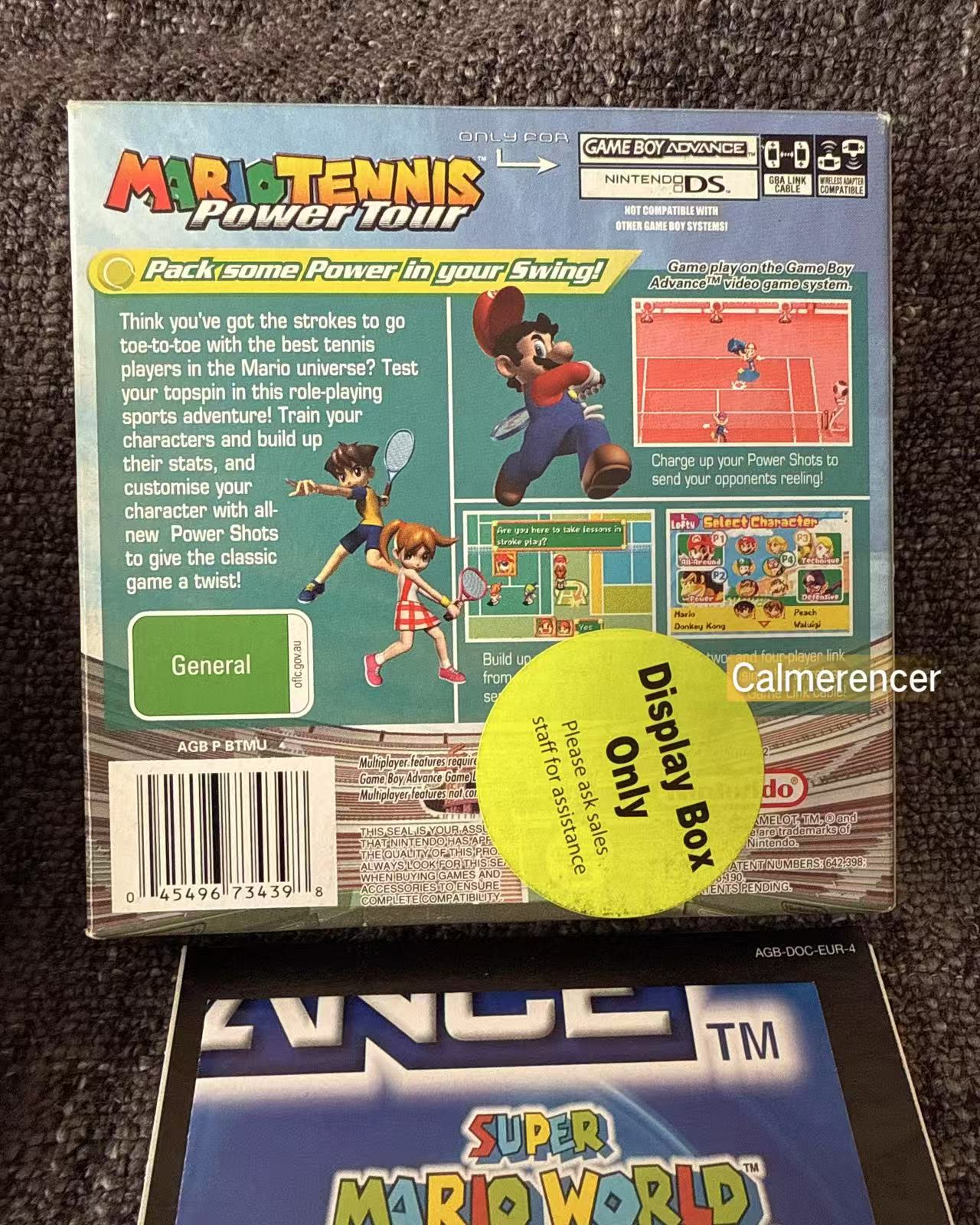 Mario Tennis Power Tour Boxed Game -Nintendo Gameboy Advance GBA - Pal Version