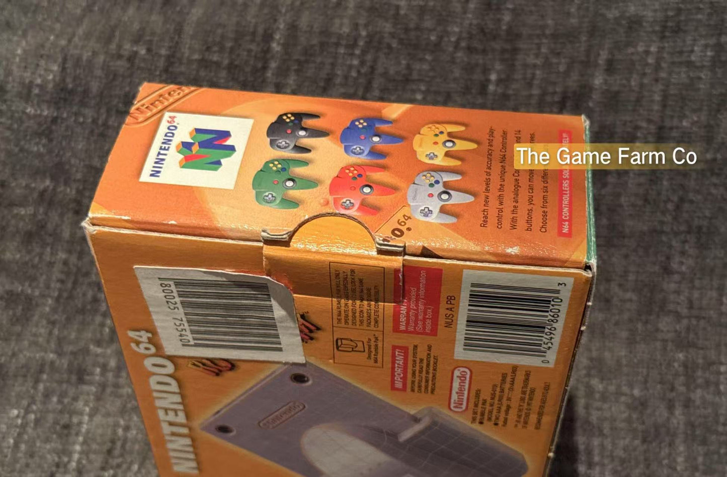Nintendo 64 (N64) Rumble Pak boxed - Genuine