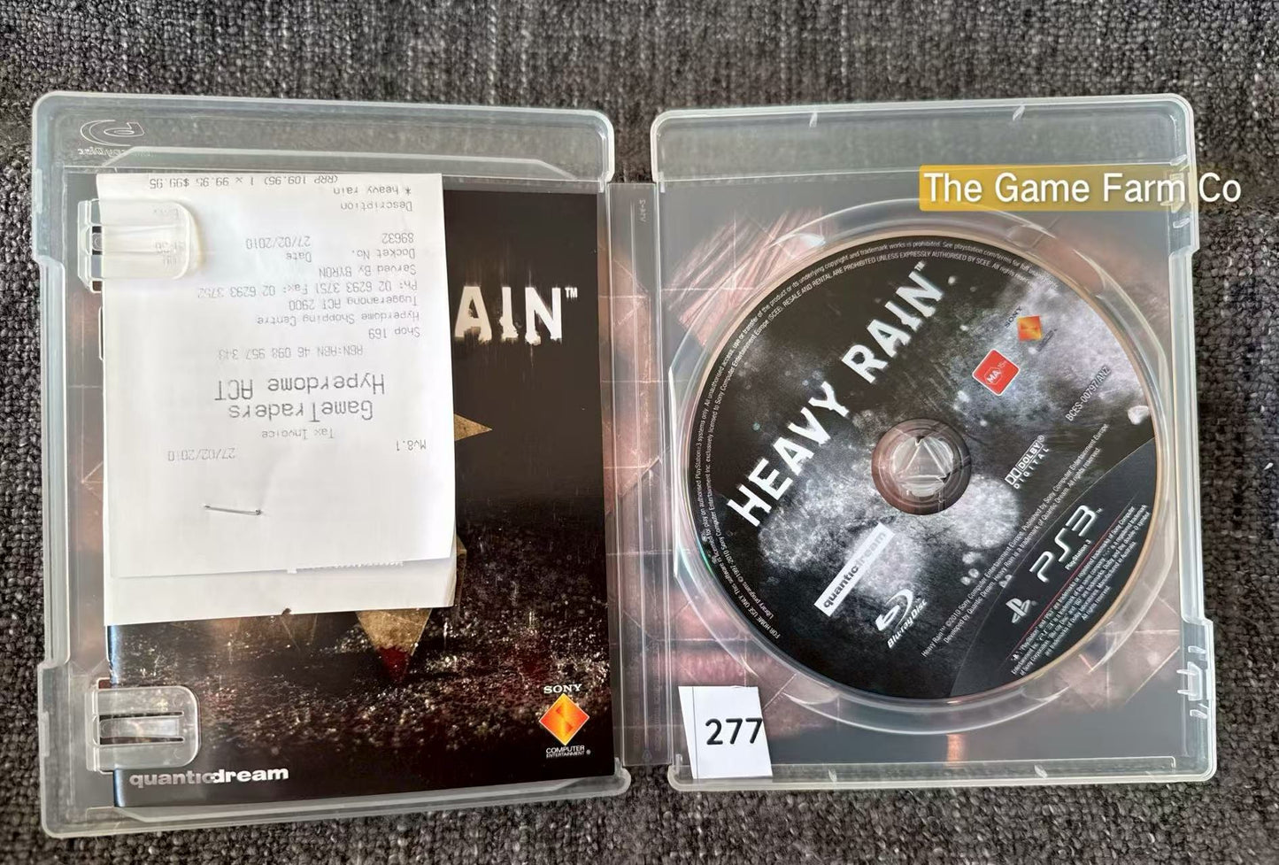 Heavy Rain Game - PS3 - Sony Playstation 3