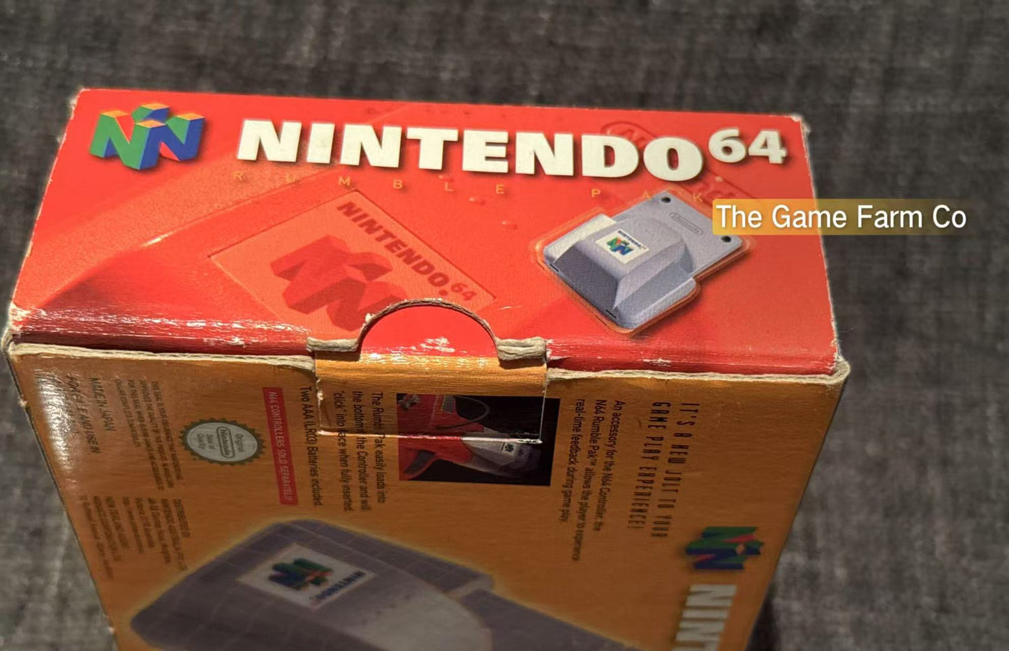 Nintendo 64 (N64) Rumble Pak boxed - Genuine