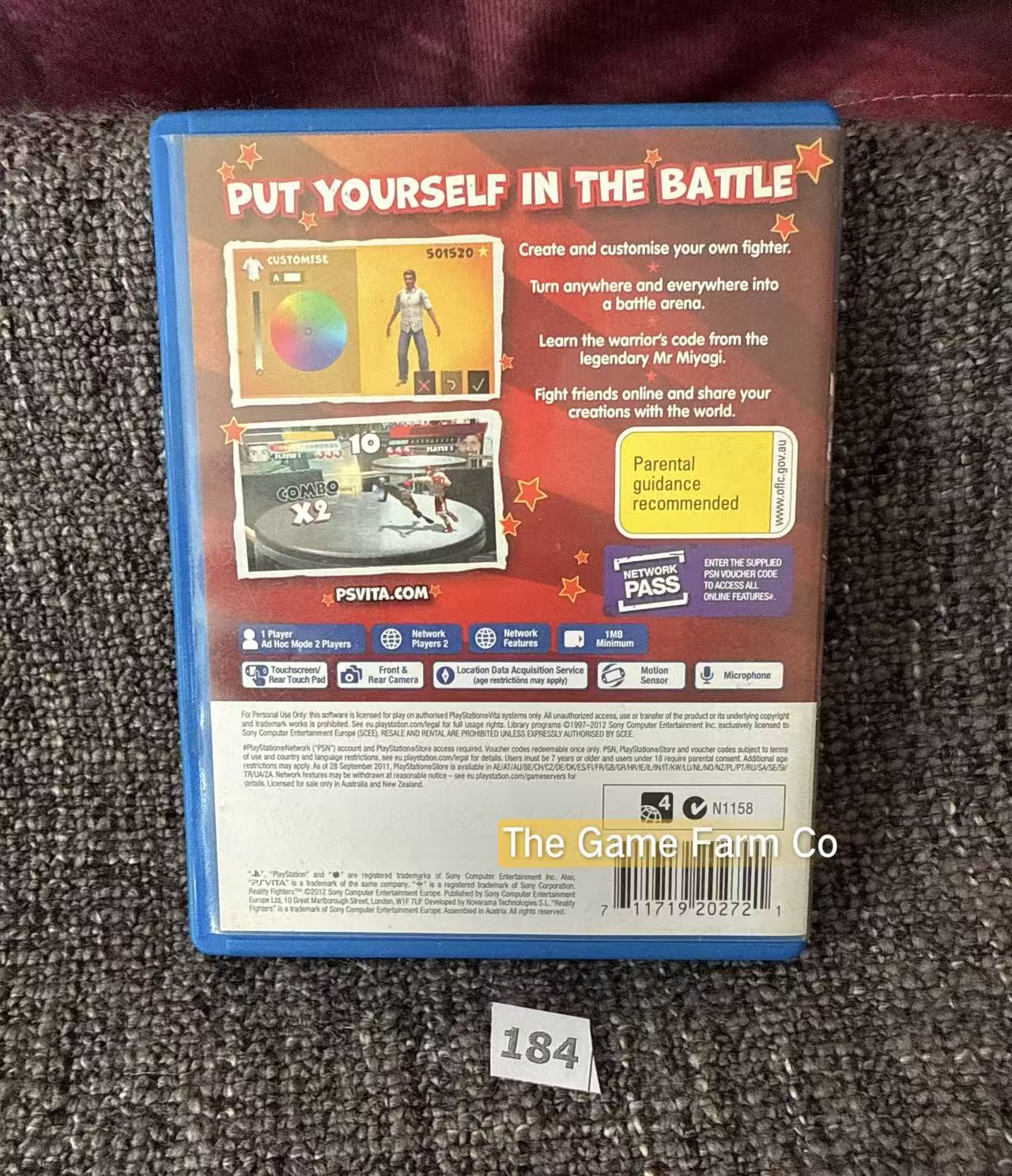 Reality Fighters PS Vita Physical Game CIB AUS Tested Used