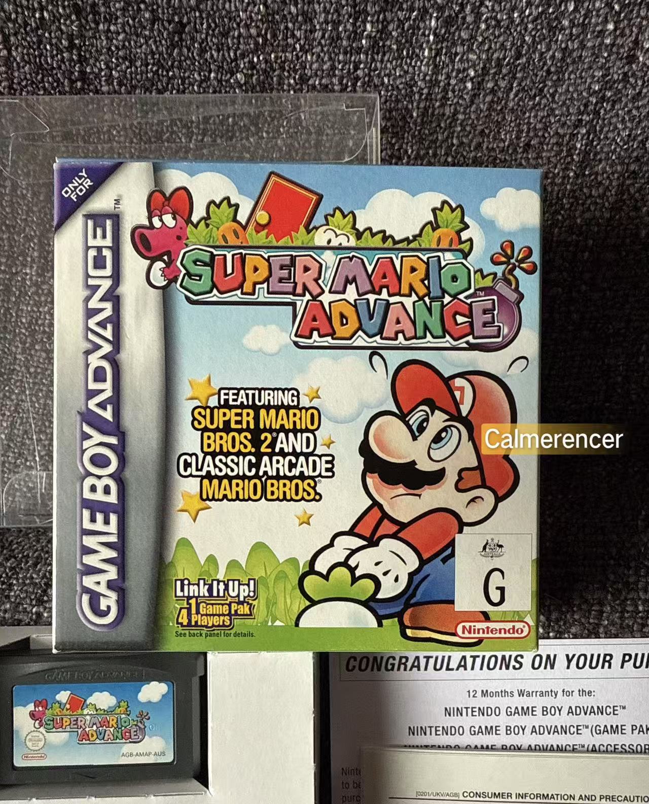 Super Mario Advance Boxed Game -Nintendo Gameboy Advance GBA - Pal Version