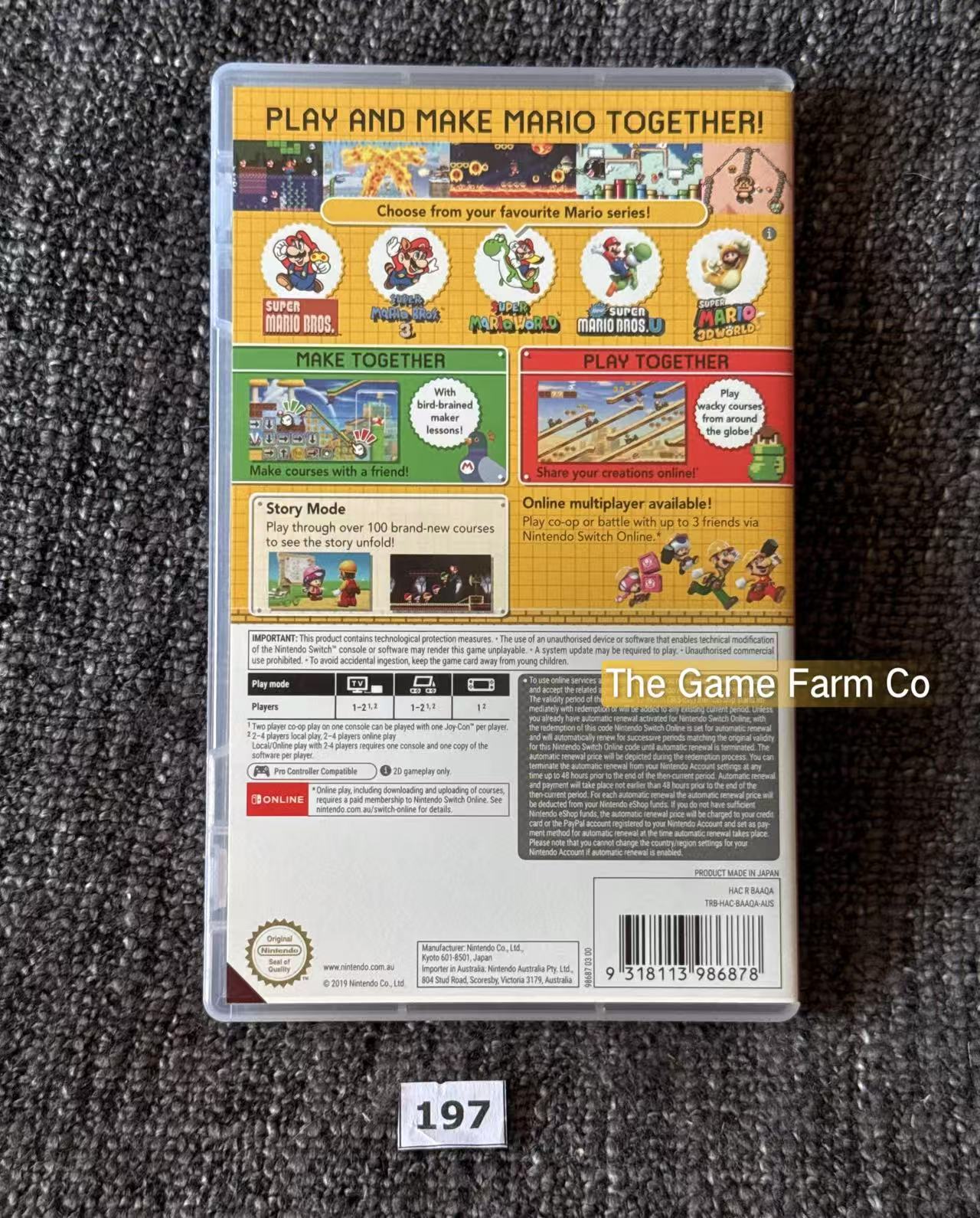 Super Mario Maker 2 Game - Nintendo Switch