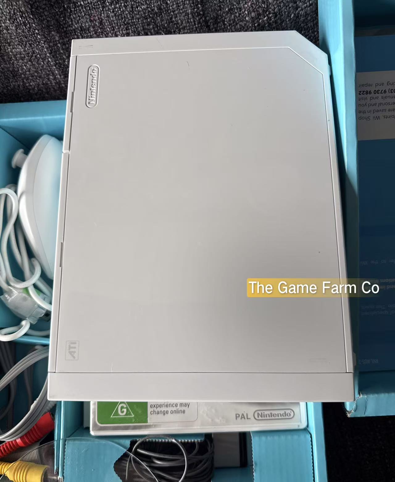 White Nintendo Wii Mario Kart Bundle Edition - Pal Australian