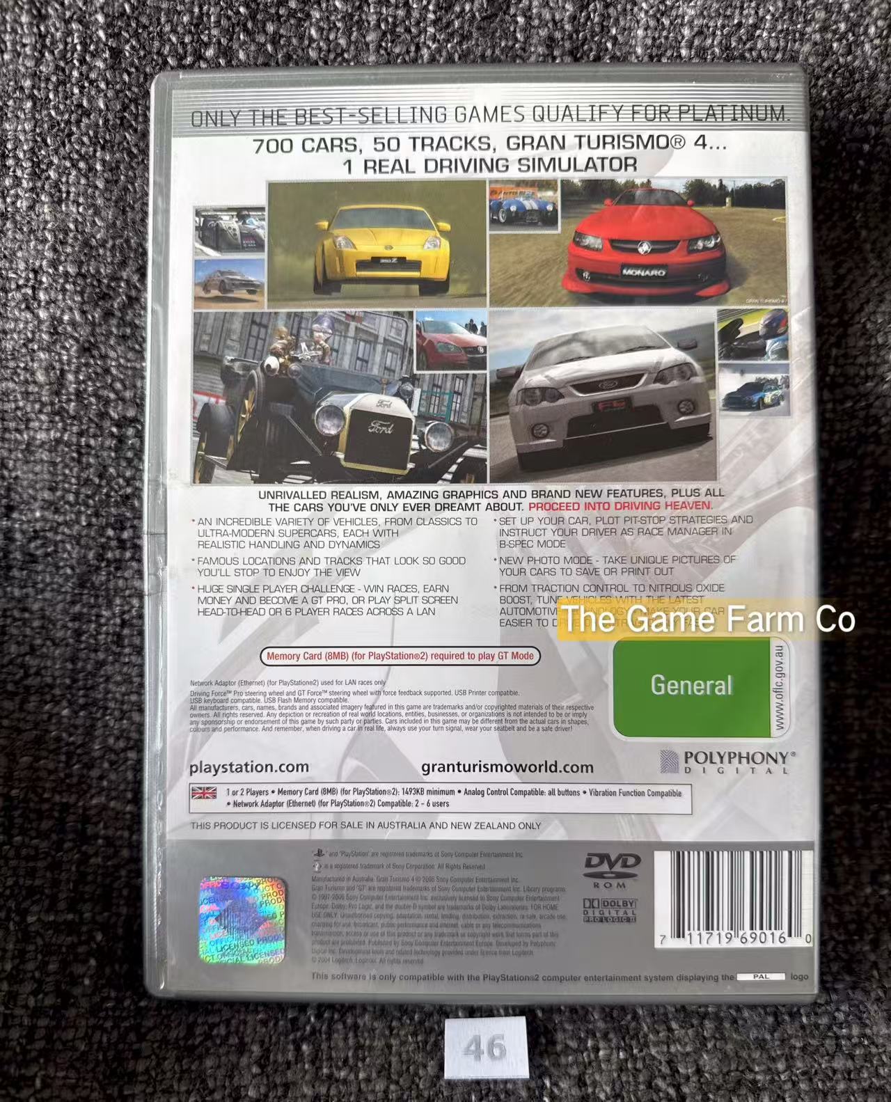 Gran Turismo 4 The Real Driving Simulator Game- Sony PlayStation 2 (PS2)