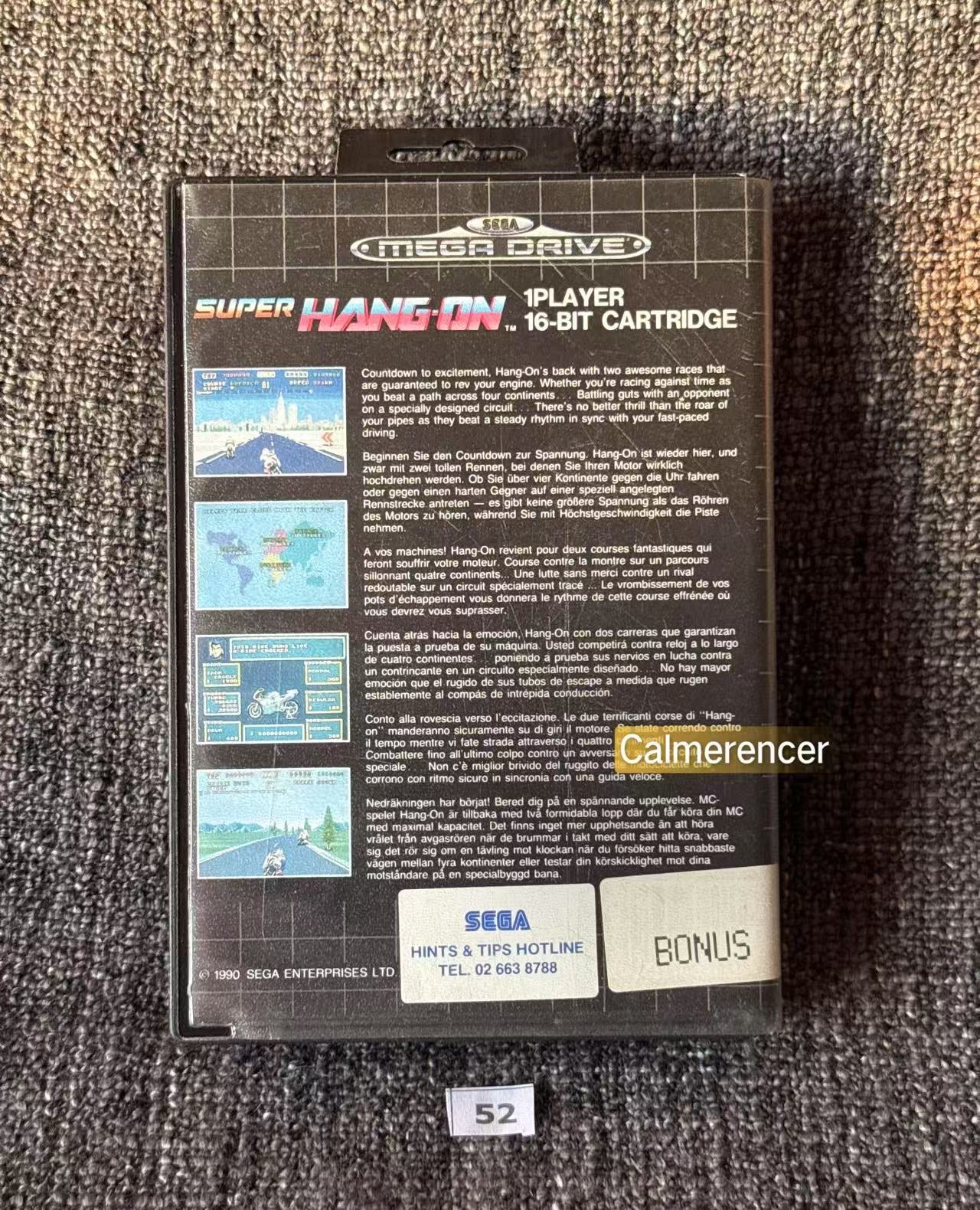 Super Hang On - Game - Sega Mega Drive