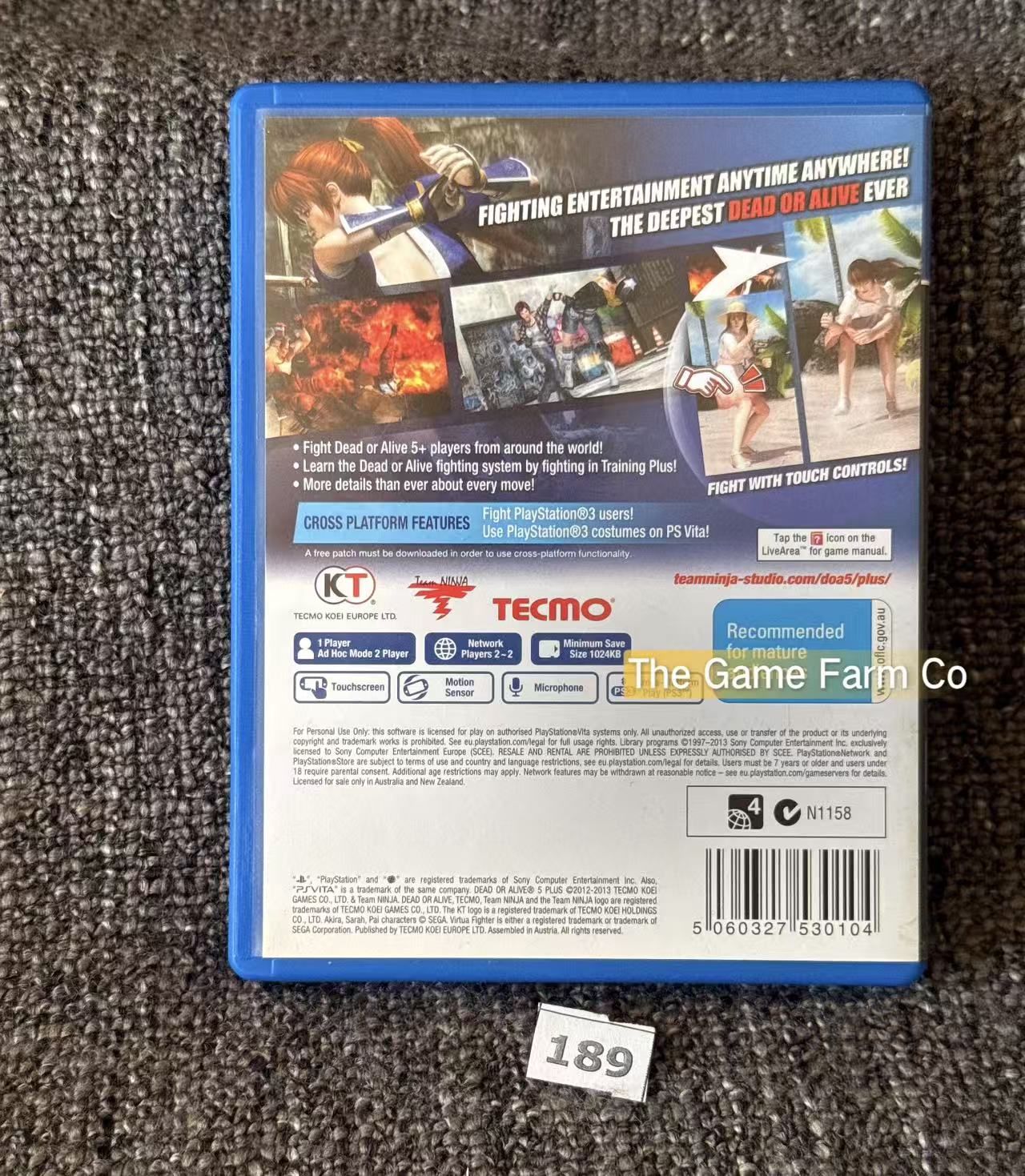 Dead or Alive 5 Plus PlayStation Vita Physical Game CIB PAL Tested Used