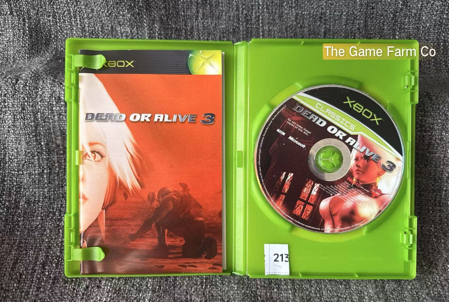 Dead Or Alive 3 Game Microsoft Xbox Original