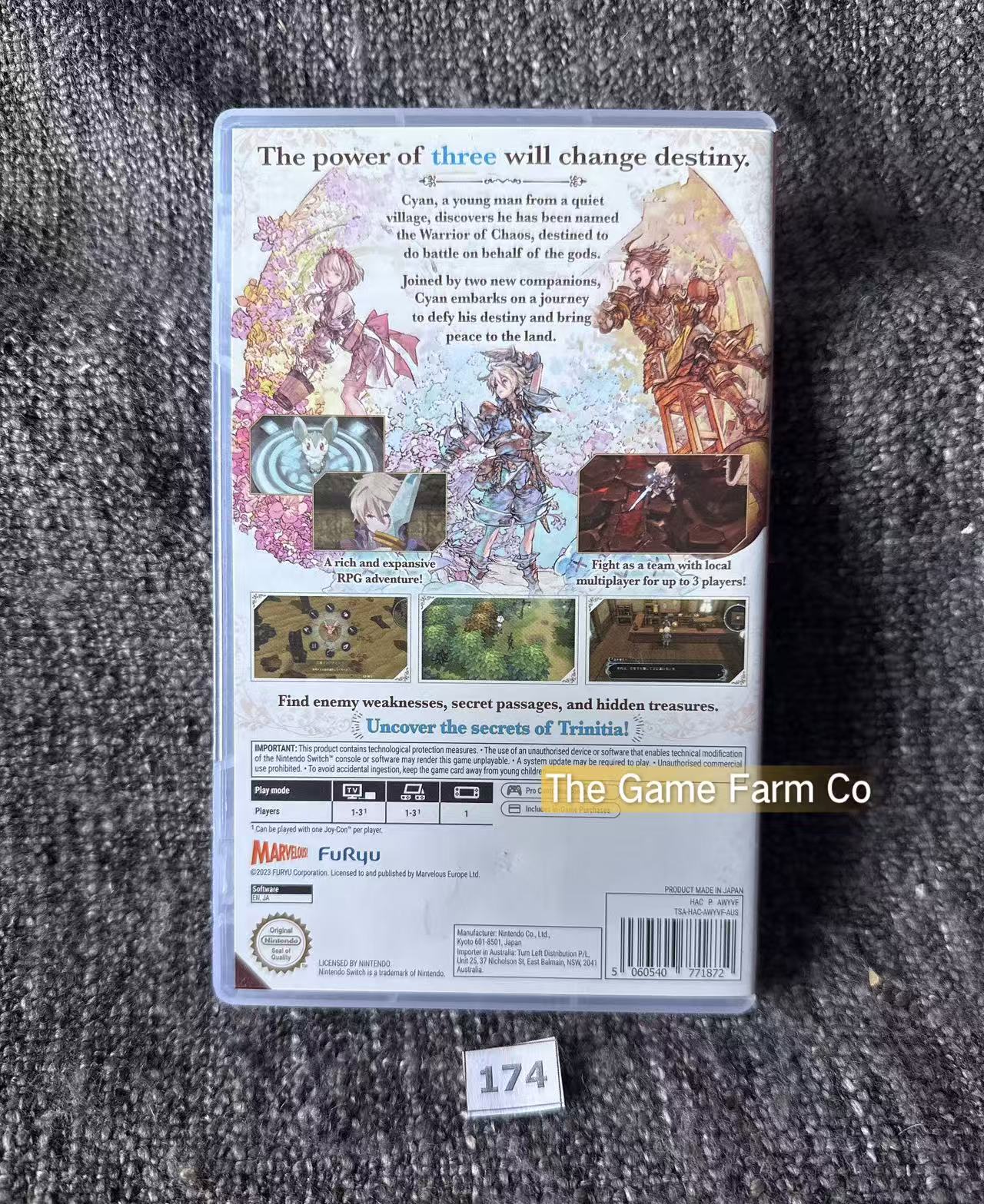 Trinity Trigger (Nintendo Switch) Complete CIB Physical Cartridge PAL