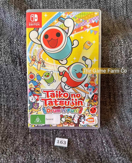 Taiko no Tatsujin: Drum 'n' Fun! (Nintendo Switch) Complete CIB Physical Cartridge PAL