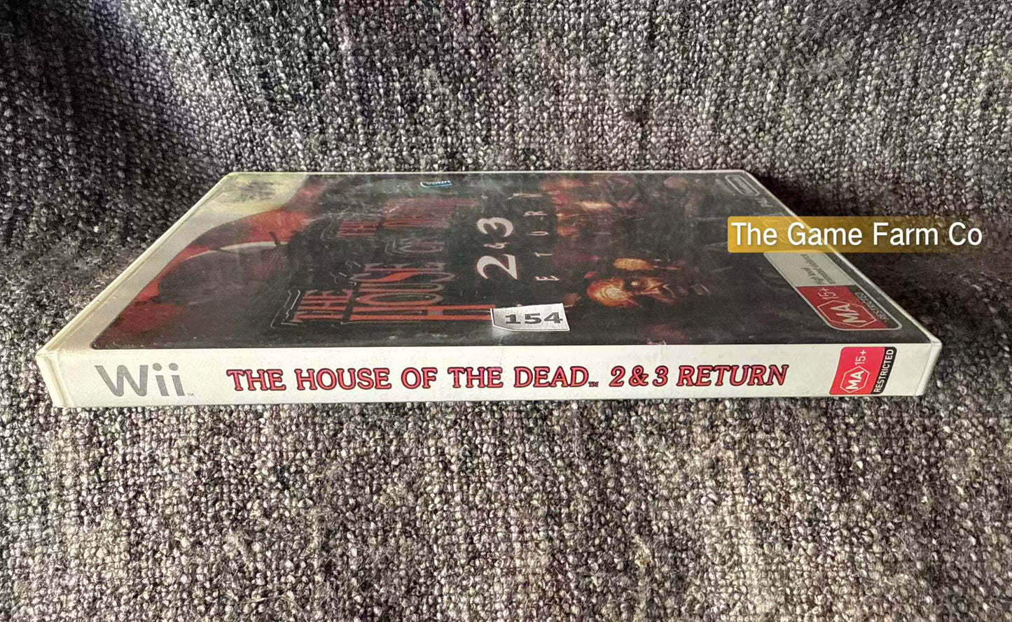House of the Dead 2 & 3 Return (Nintendo Wii, 2008) PAL Arcade Horror CIB