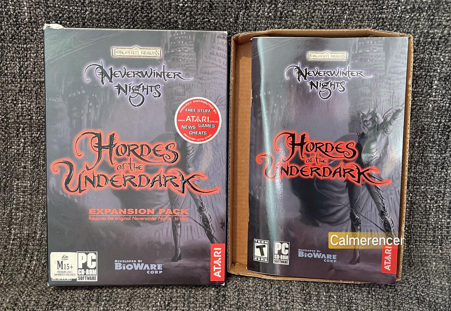 Hordes of the Underdark - NO GAME contents only  - PC - CD ROM - Big Box