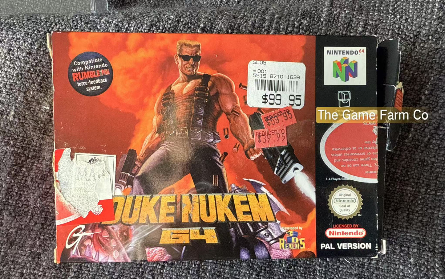Duke Nukem Game Boxed - Nintendo 64 / N64 - Pal Version