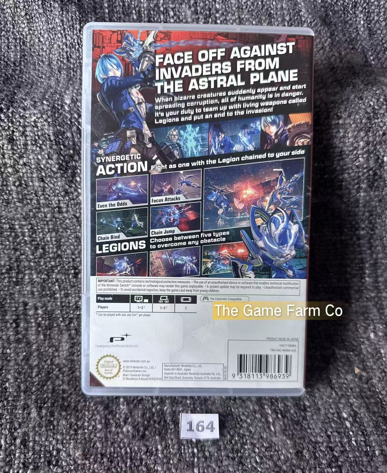 Astral Chain (Nintendo Switch) Complete CIB Physical Cartridge PAL Exclusive