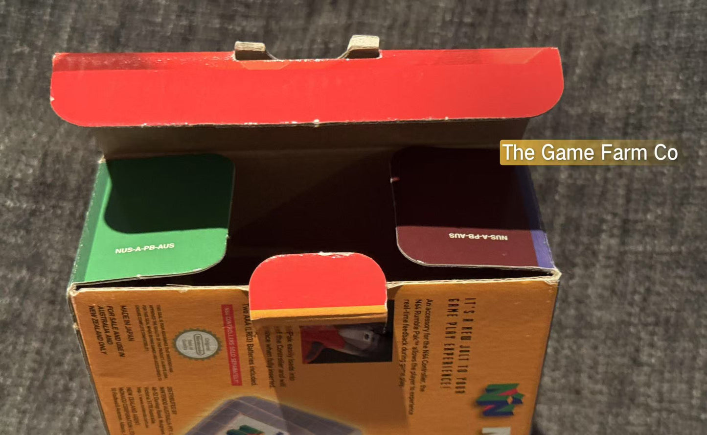Nintendo 64 (N64) Rumble Pak boxed - Genuine