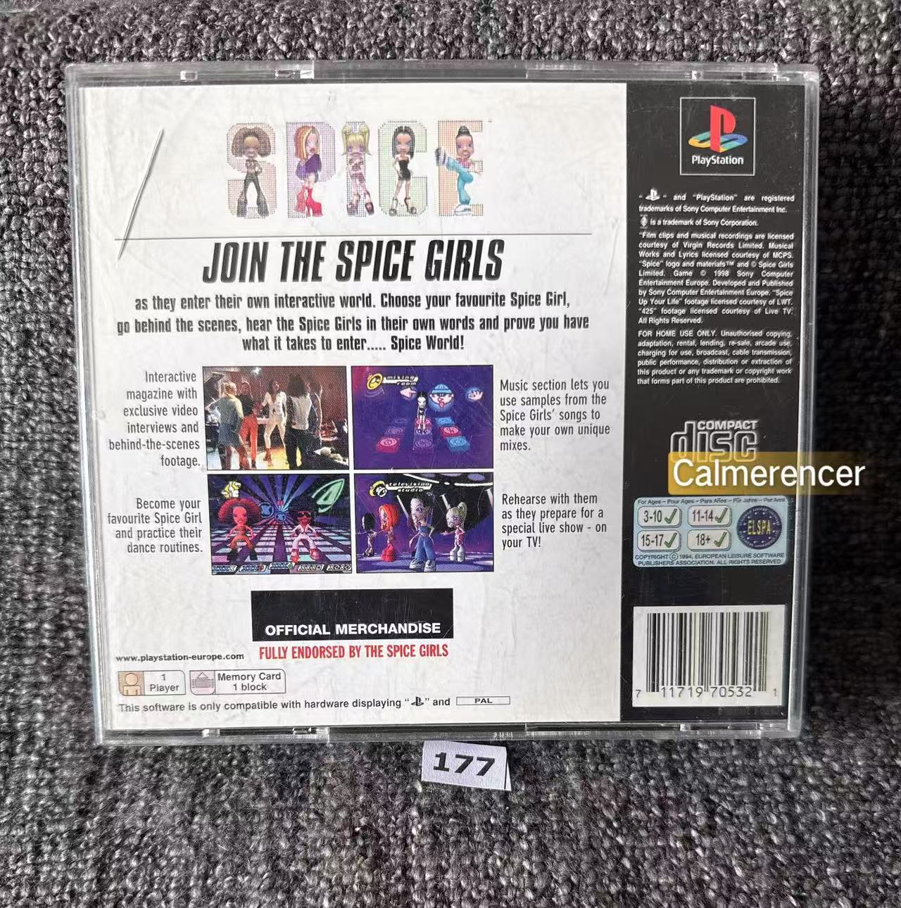 Spice World - Sony Playstation One (PS1) Game