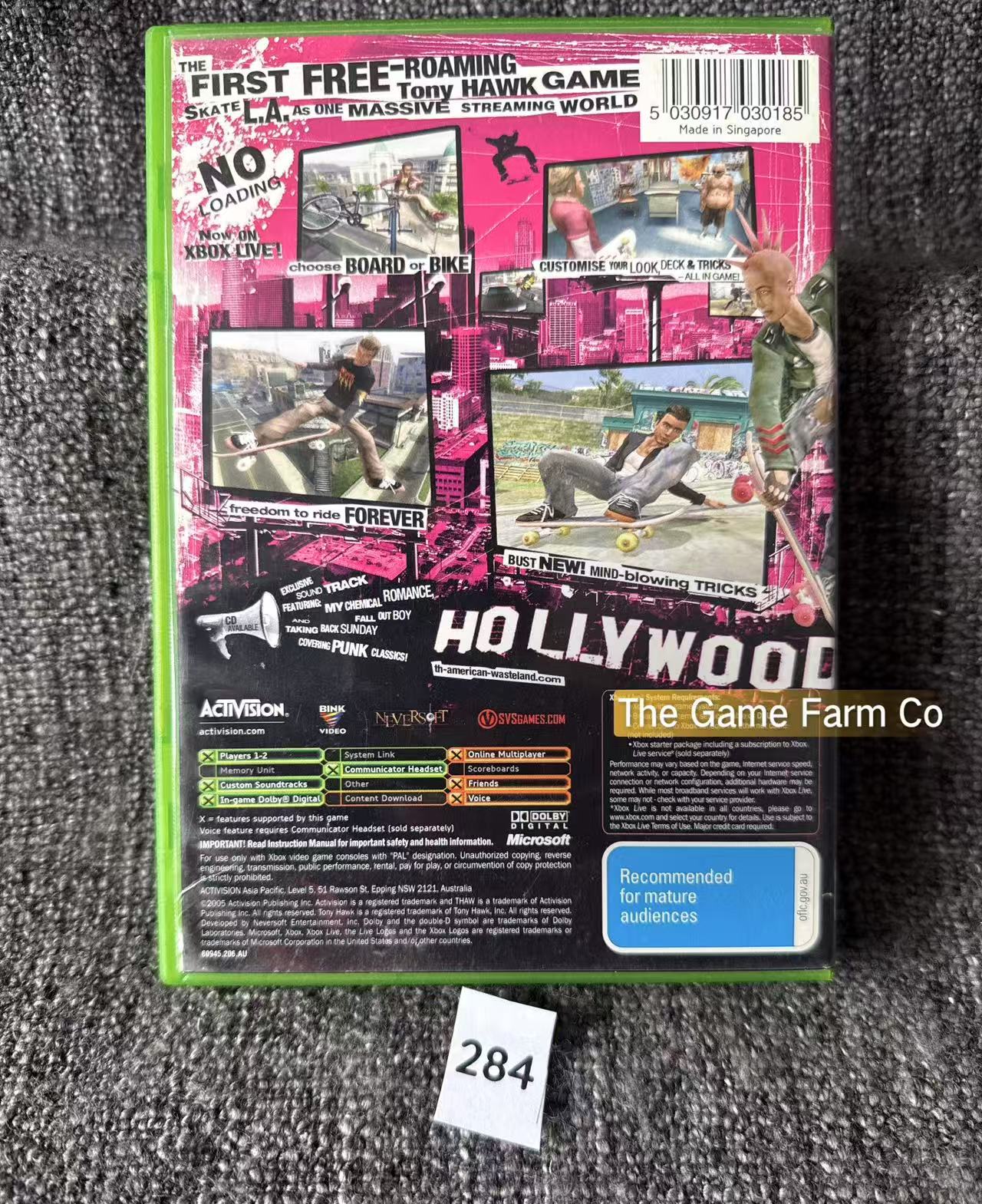 Tony Hawk's American Wasteland Game Microsoft Xbox Original