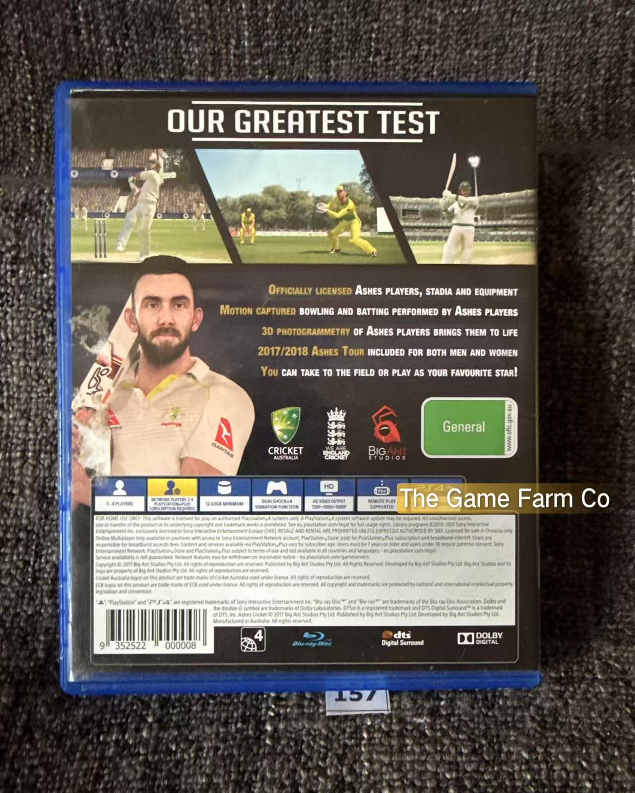 Ashes Cricket Sony Playstation 4 (PS4) Game