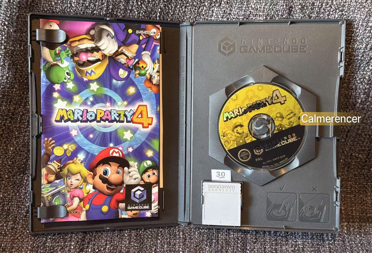 Mario Party 4 Mint like disc With Memory Card Game - Nintendo Gamecube - Pal Version