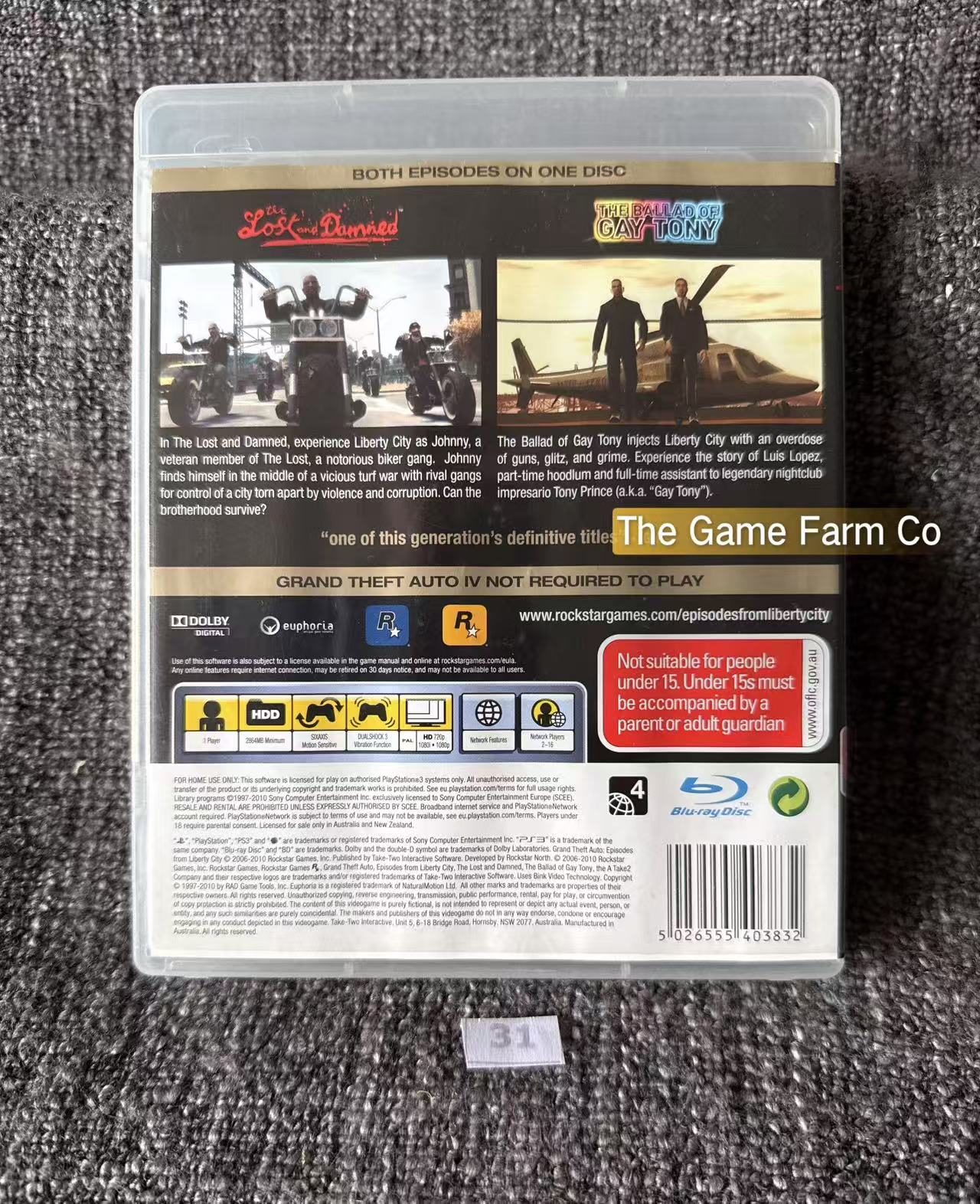 Grand Theft Auto Episodes From Liberty City Game - PS3 - Sony Playstation 3