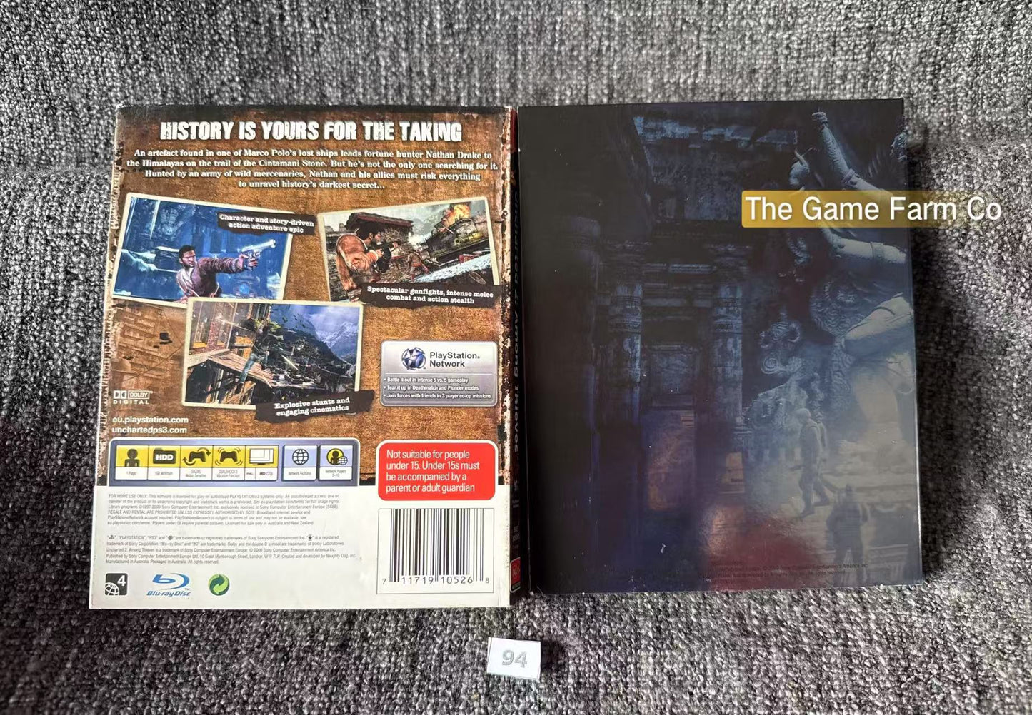 Uncharted 2 Among Thieves PS3 Limited Edition Steelbook Game - PS3 - Sony Playstation 3