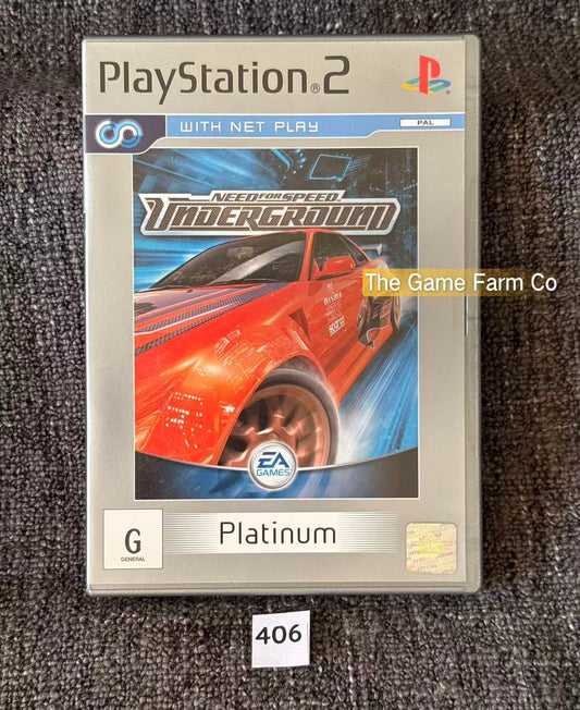 Need for Speed Underground PS2 Physical Game CIB PAL Tested Used