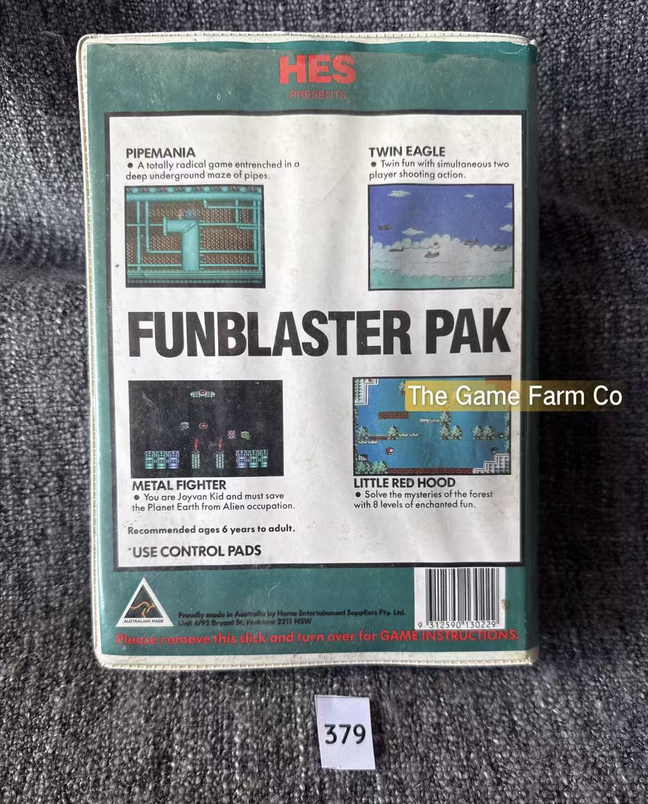 Fun Blaster 4 Pak Game -Hes/Nes - Nintendo / Entertainment System - Pal Version