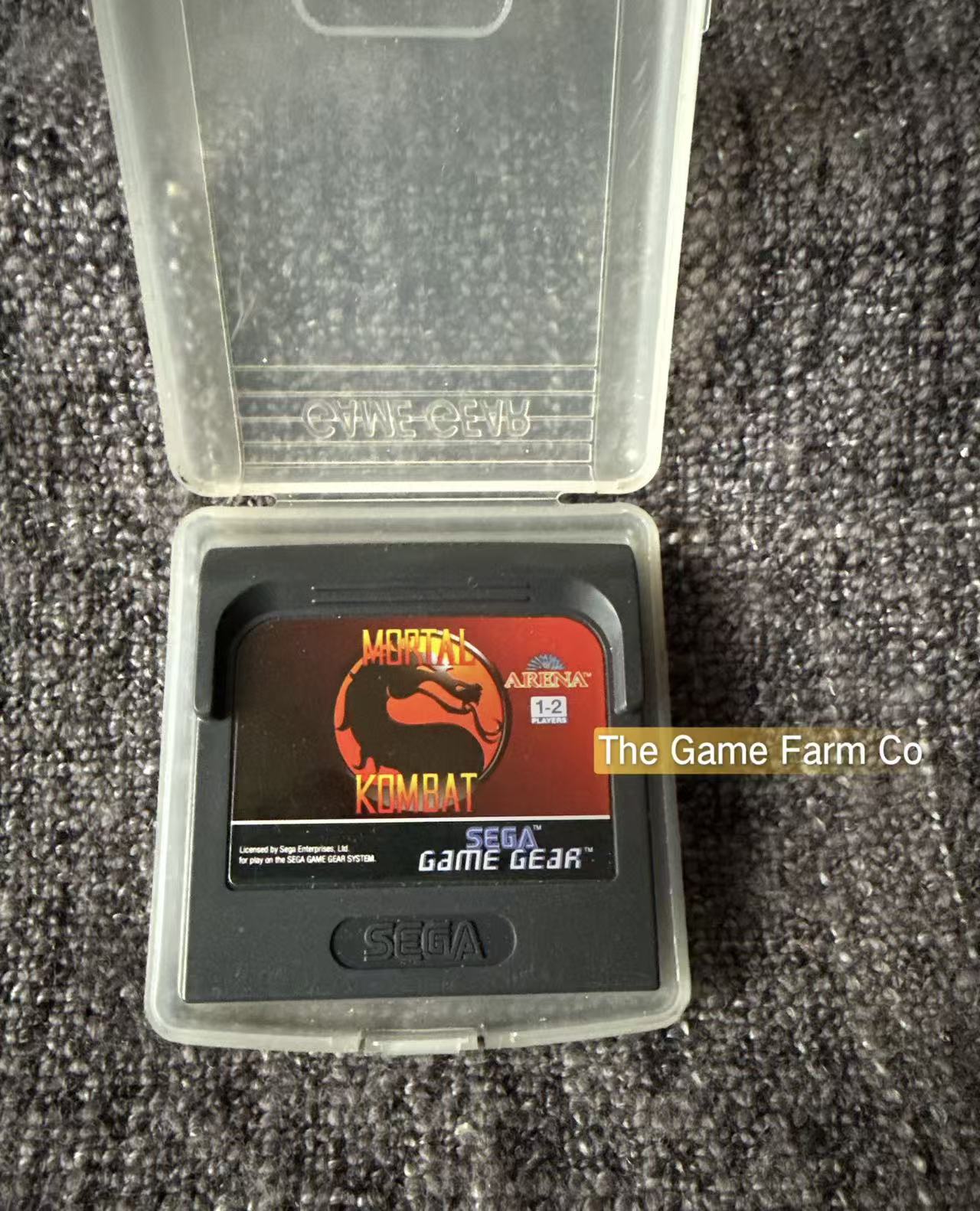 Mortal Kombat (Sega Game Gear) Authentic PAL Loose Game Cartridge + protector
