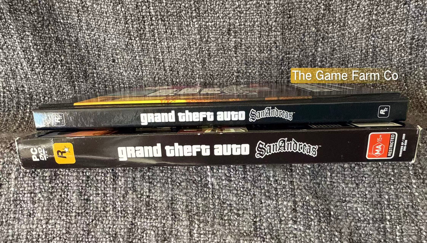 Grand Theft Auto San Andreas boxed Game - PC - CD ROM - Big Box