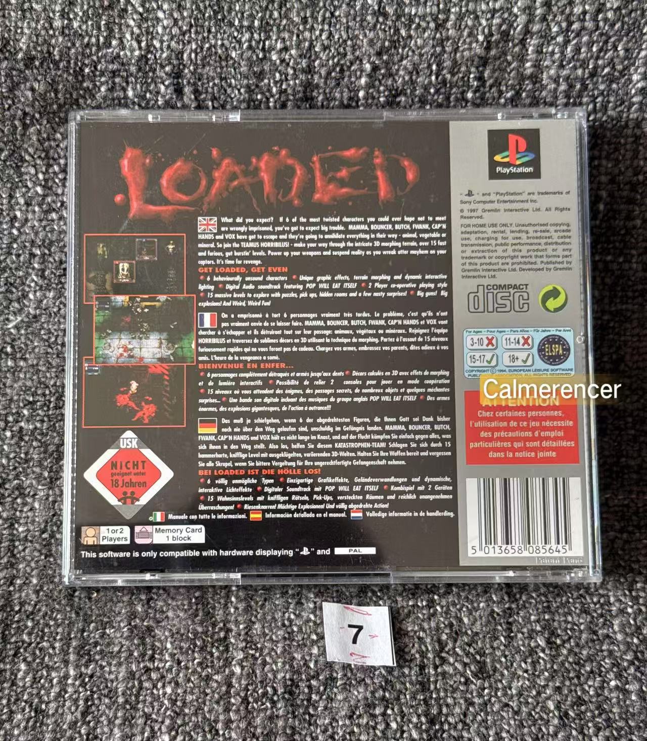 Loaded In mint like condition- Sony Playstation One (PS1) Game