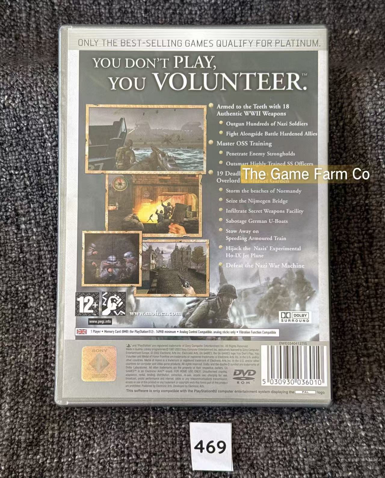 Medal of Honor Frontline PS2 Physical Game CIB PAL Tested Used