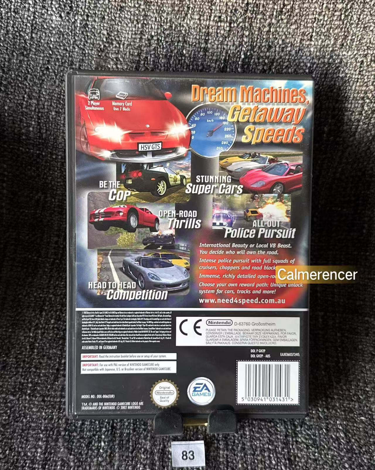 Need For Speed Hot Pursuit 2 Game - Nintendo Gamecube - Pal Version