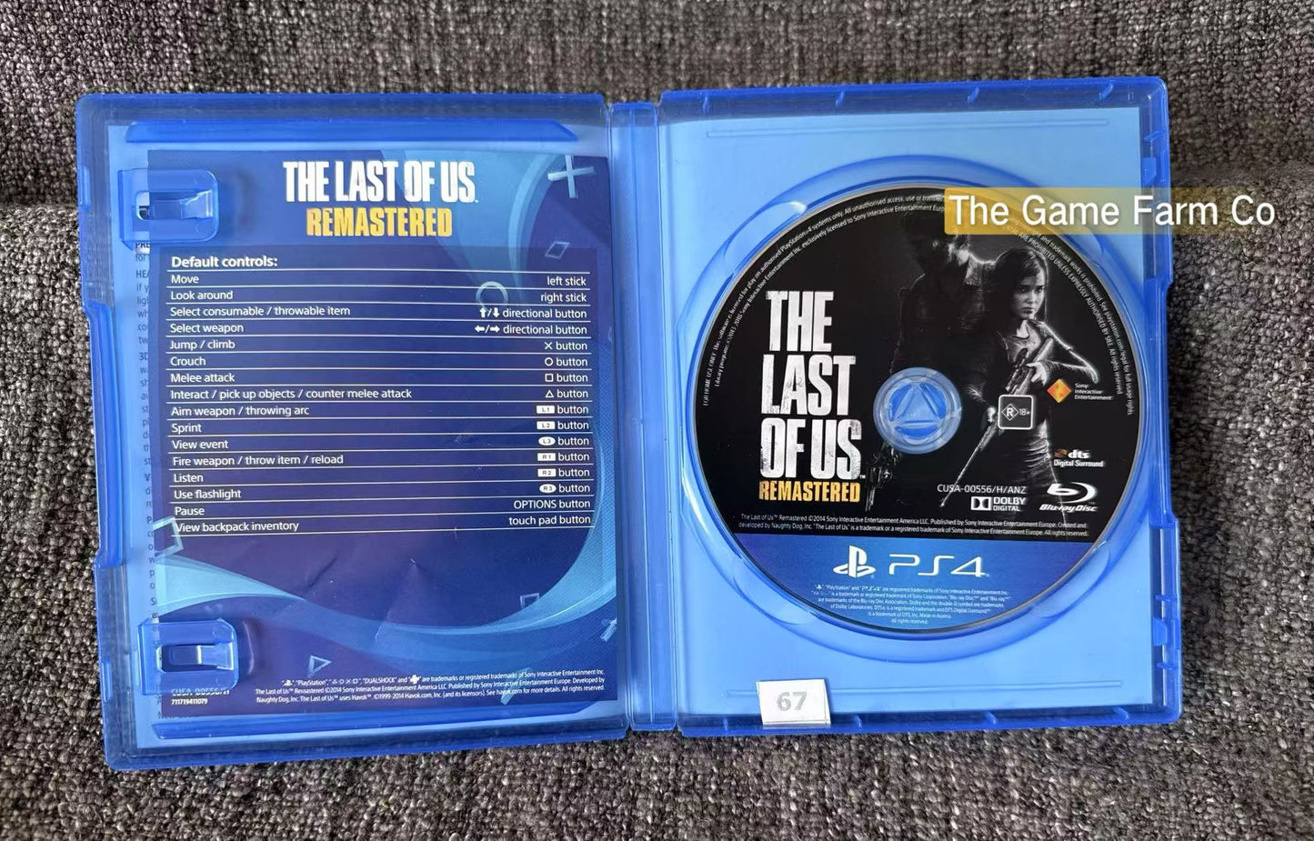 The Last Of Us Remastered Sony Playstation 4 (PS4) Game
