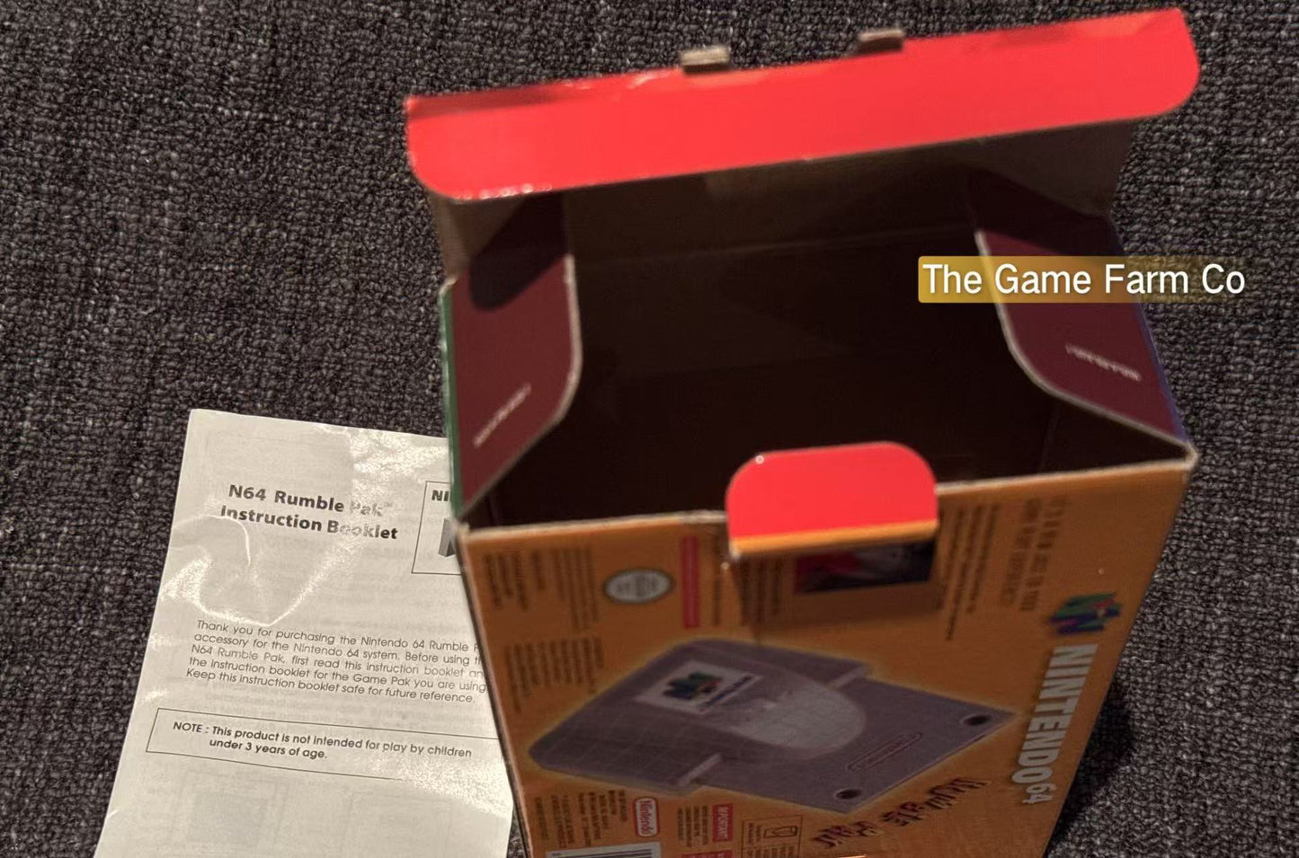 Nintendo 64 (N64) Rumble Pak boxed - Genuine