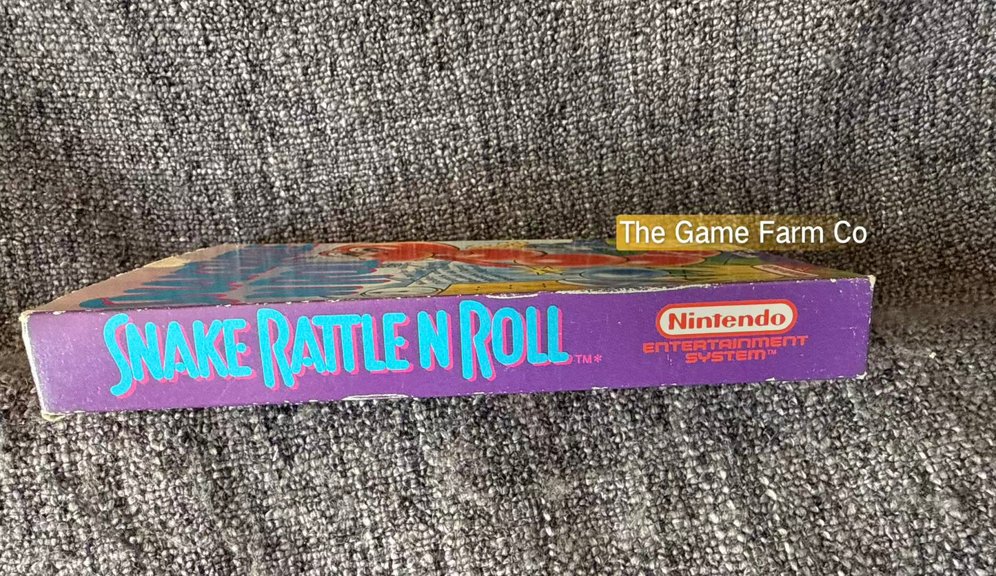 Snake Rattle N Roll Boxed Game - Nes - Nintendo / Entertainment System - Pal Version