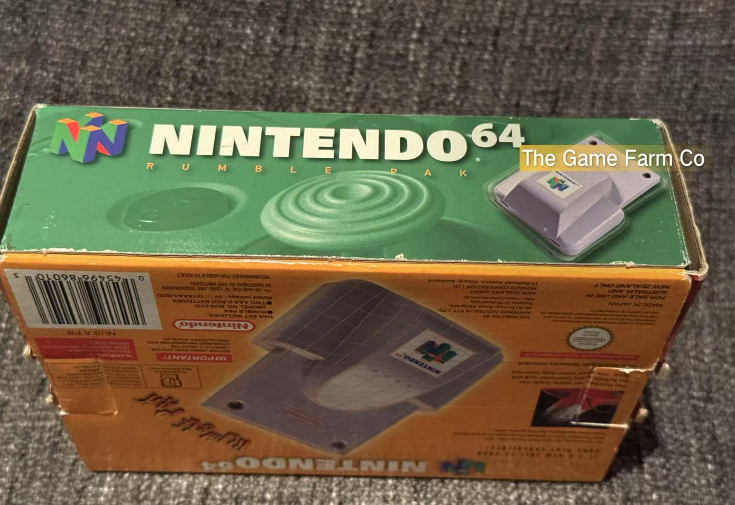 Nintendo 64 (N64) Rumble Pak boxed - Genuine