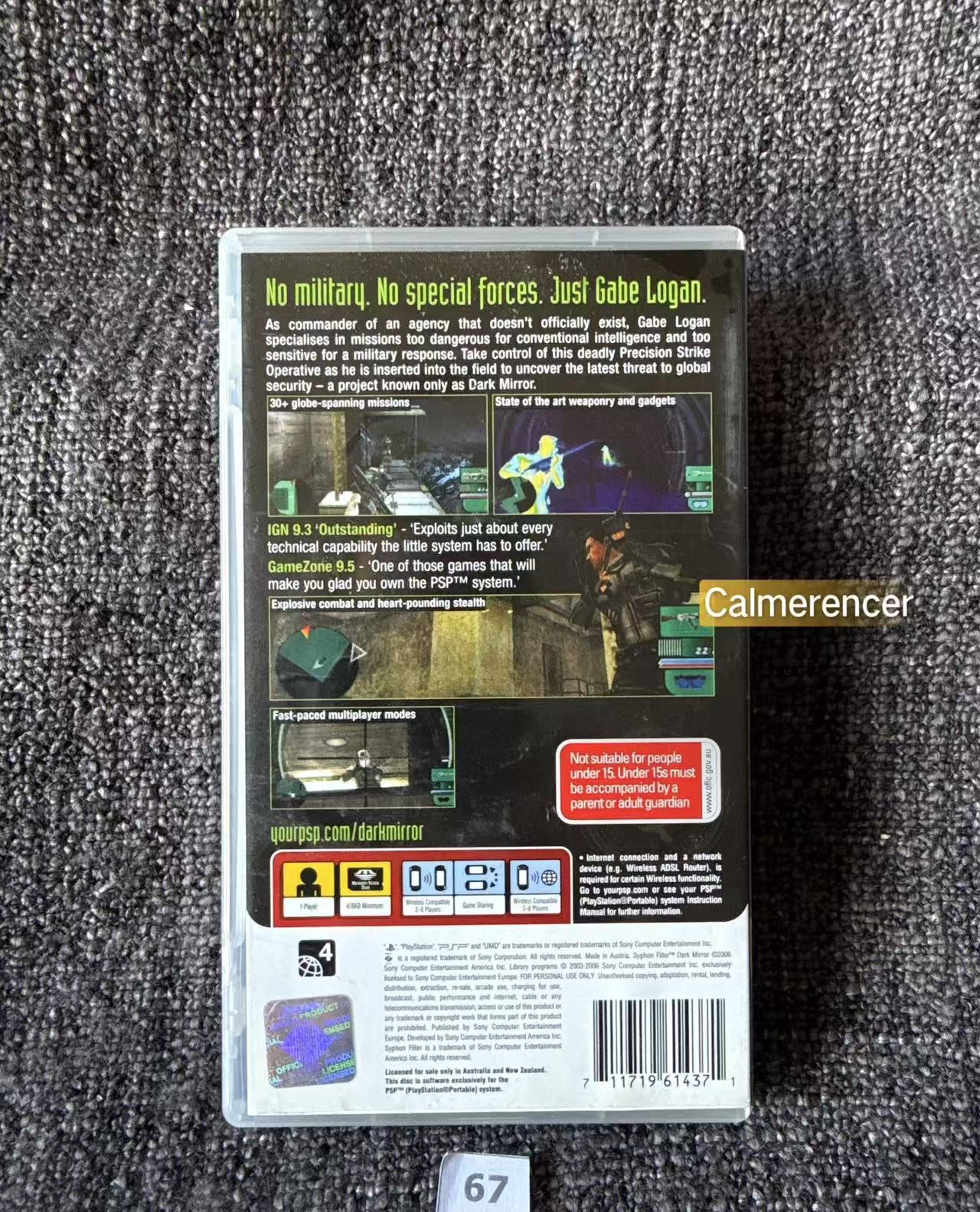 Syphon Filter Dark Mirror PSP Game - Playstation Portable