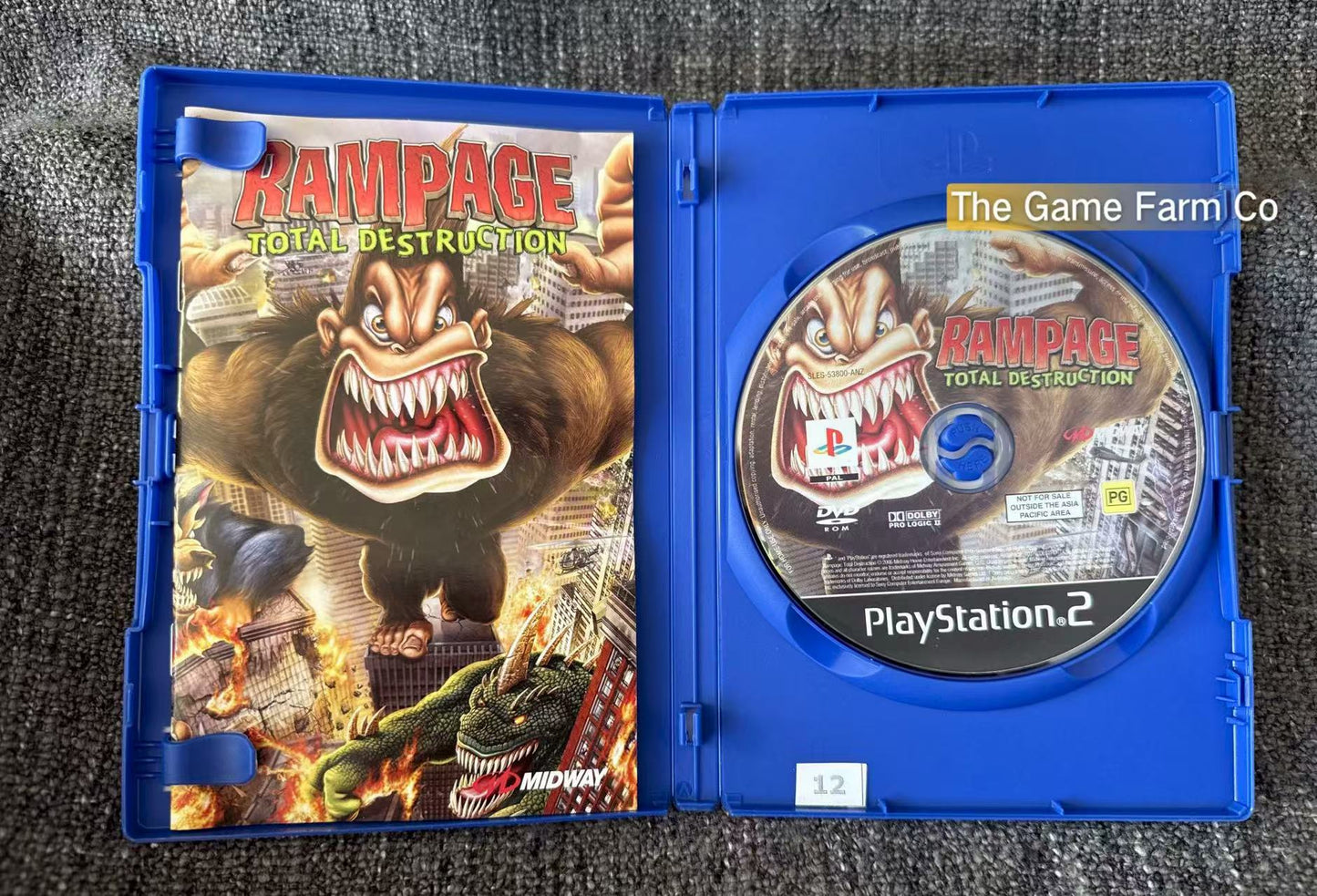 Rampage Total Destruction Game- Sony PlayStation 2 (PS2)