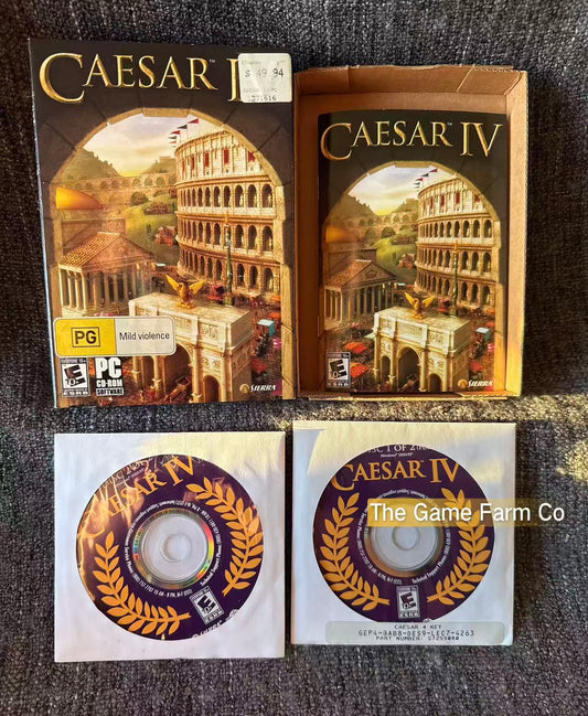 Caesar IV PC Big Box Complete CIB Untested Vintage Retro PC Game