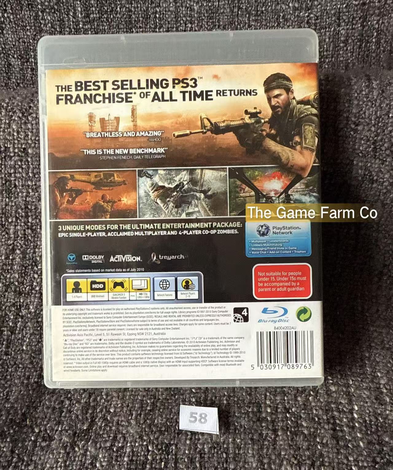 Call Of Duty Black Ops Game - PS3 - Sony Playstation 3