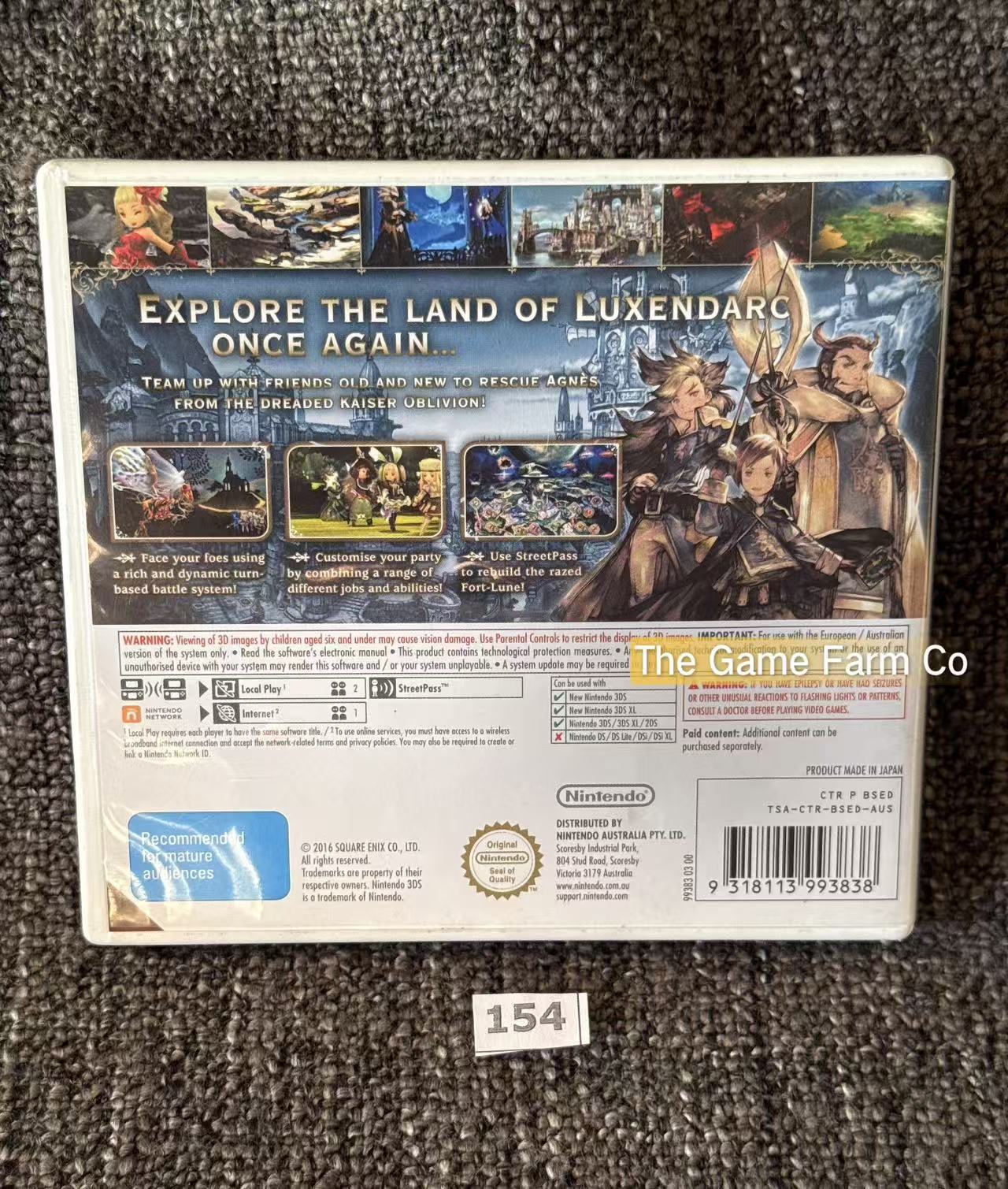 Bravely Second: End Layer Nintendo 3DS Complete PAL Tested Used