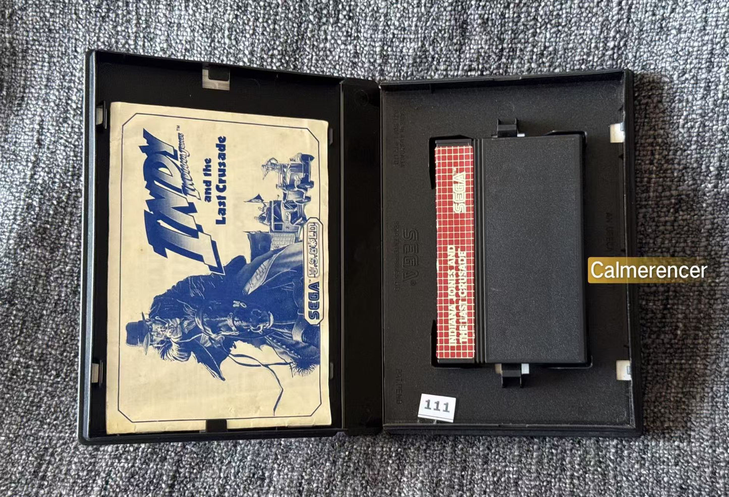 INDY Indiana Jones And The Last Crusade Game - Sega Master System