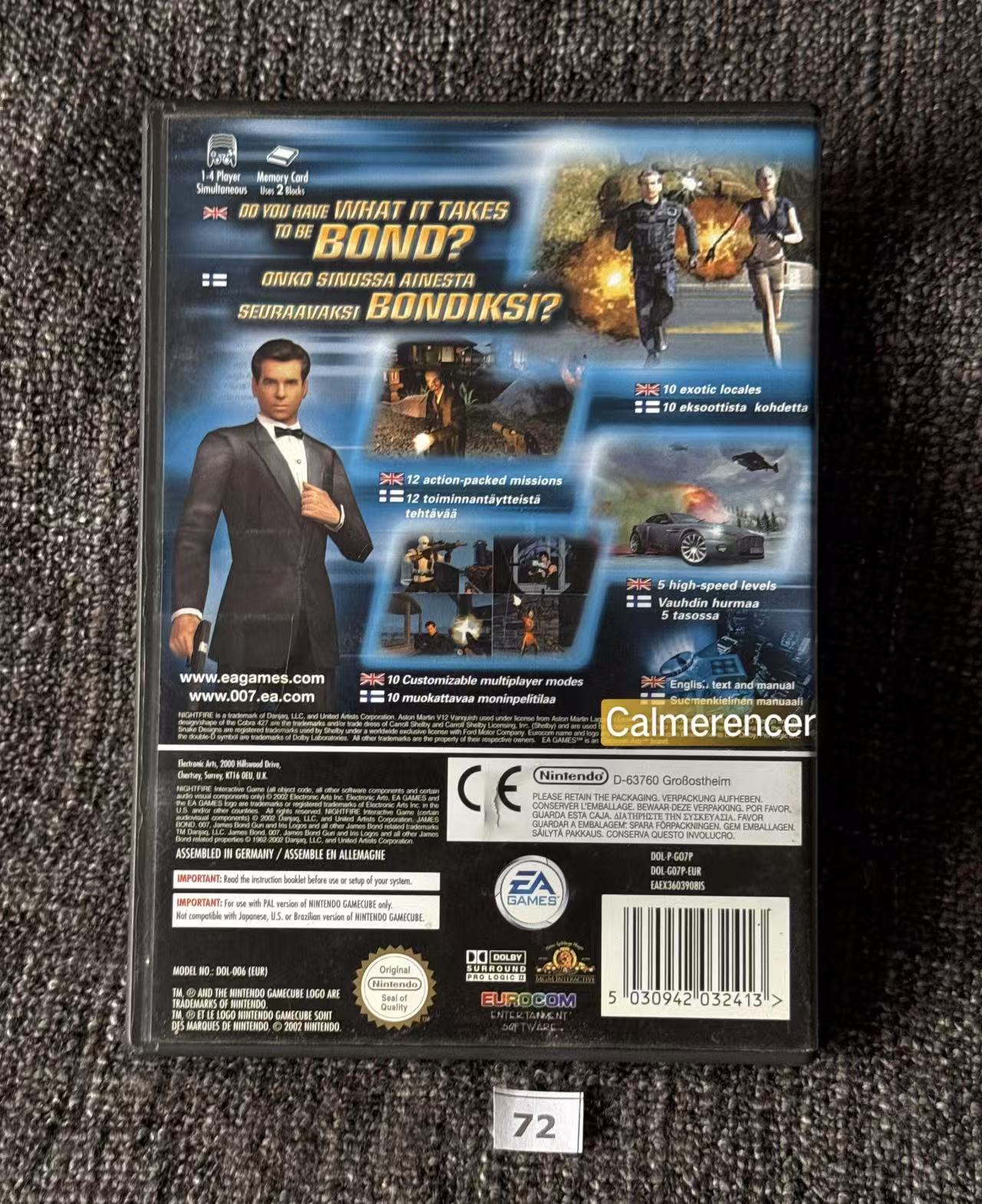 007 Nightfire  Game - Nintendo Gamecube - Pal Version
