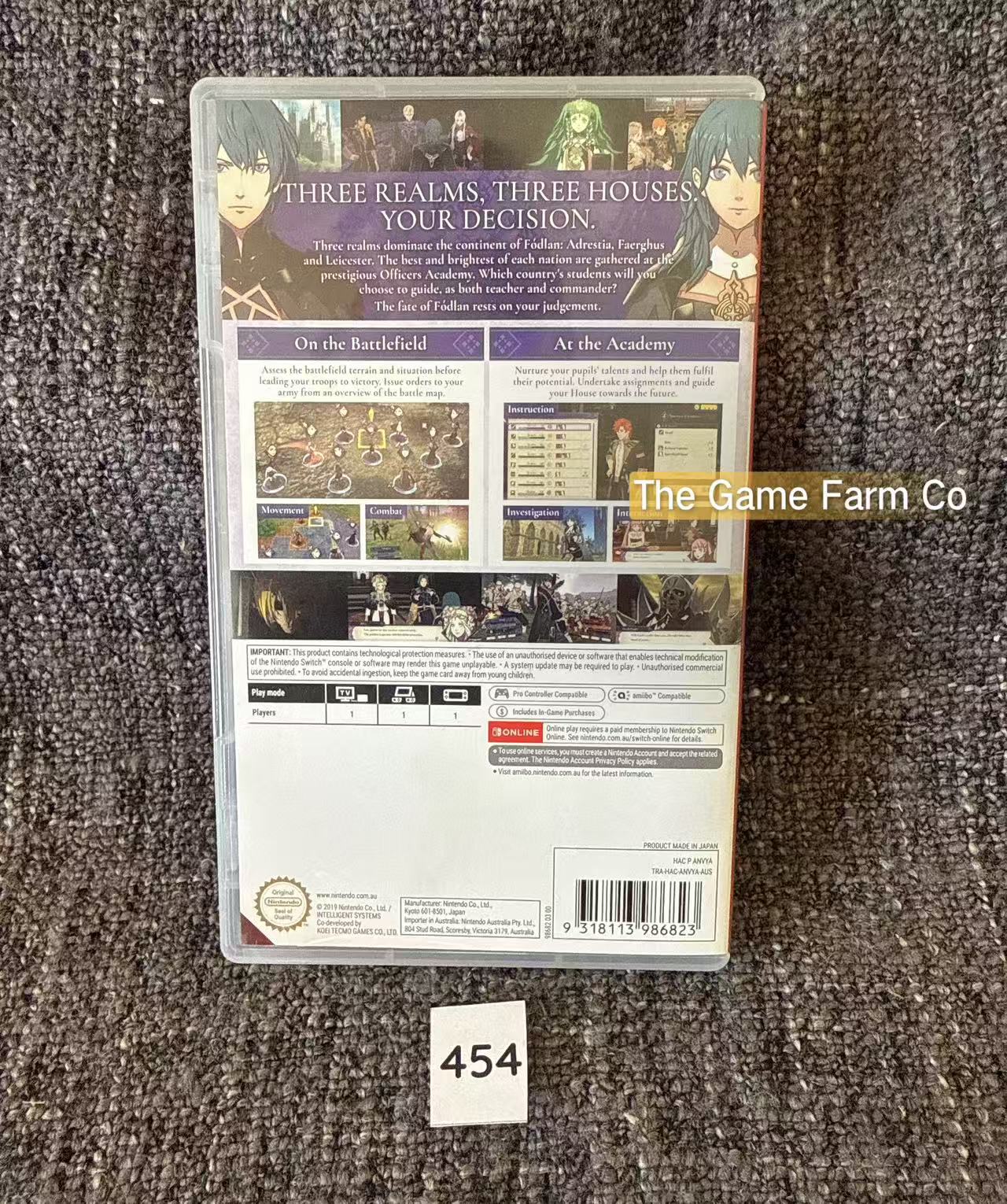 Fire Emblem Three Houses Nintendo Switch Physical Game Cartridge PAL Tested Used